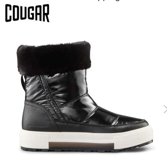 Cougar Women's Black and White Winter Boots - Picture 1 of 6